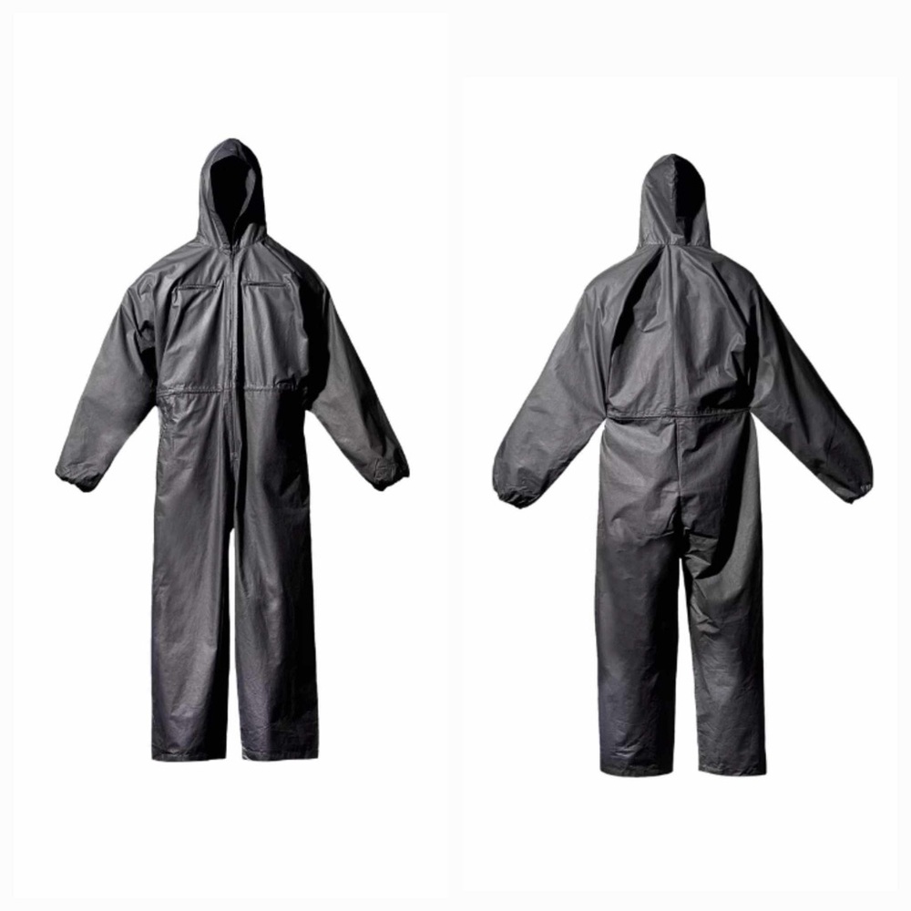 Yeezy Gap Engineered by Balenciaga Coated Cotton Overall 'Black' - Men's LARGE